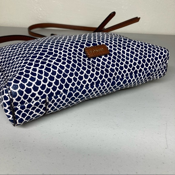 Fossil Bags Fossil Geometric Print Pebble Grain Faux Leather